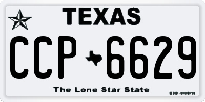 TX license plate CCP6629