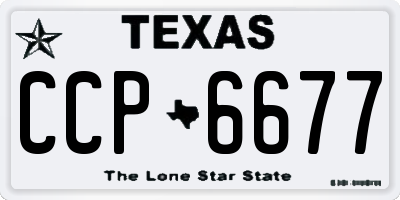 TX license plate CCP6677