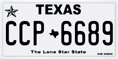 TX license plate CCP6689