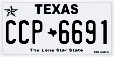 TX license plate CCP6691