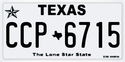 TX license plate CCP6715