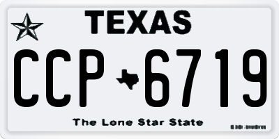 TX license plate CCP6719