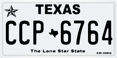 TX license plate CCP6764