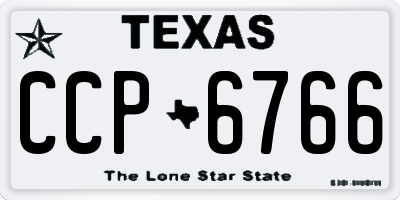TX license plate CCP6766