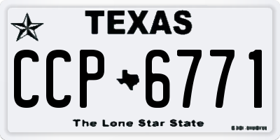 TX license plate CCP6771