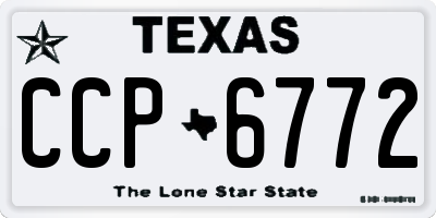 TX license plate CCP6772