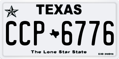 TX license plate CCP6776