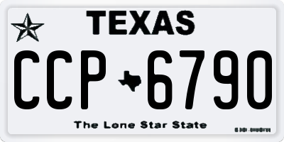 TX license plate CCP6790