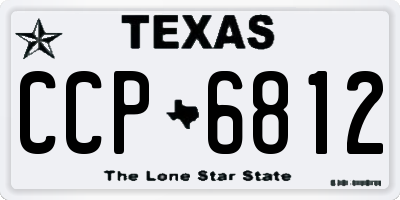 TX license plate CCP6812