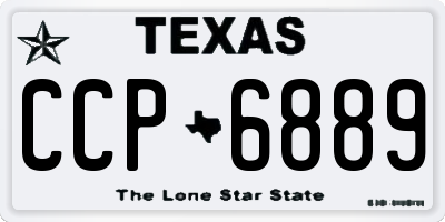 TX license plate CCP6889