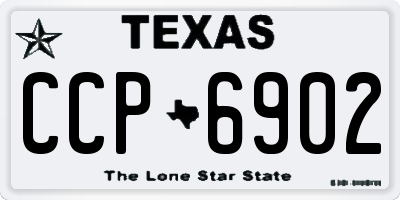 TX license plate CCP6902