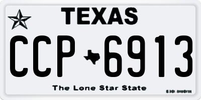 TX license plate CCP6913