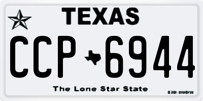 TX license plate CCP6944