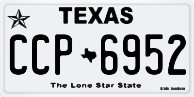 TX license plate CCP6952