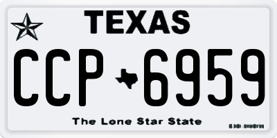 TX license plate CCP6959