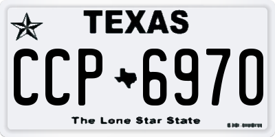 TX license plate CCP6970
