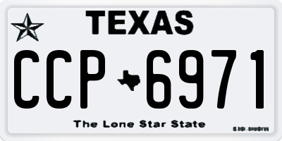 TX license plate CCP6971