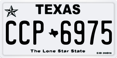 TX license plate CCP6975