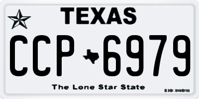 TX license plate CCP6979