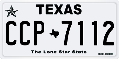 TX license plate CCP7112