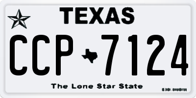 TX license plate CCP7124