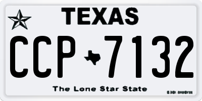 TX license plate CCP7132