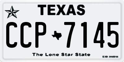 TX license plate CCP7145