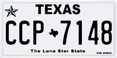 TX license plate CCP7148