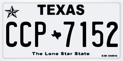 TX license plate CCP7152