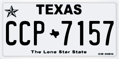 TX license plate CCP7157