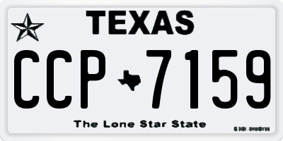 TX license plate CCP7159
