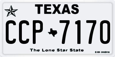 TX license plate CCP7170