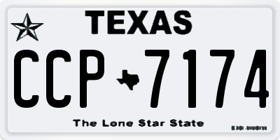 TX license plate CCP7174