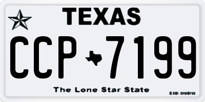 TX license plate CCP7199