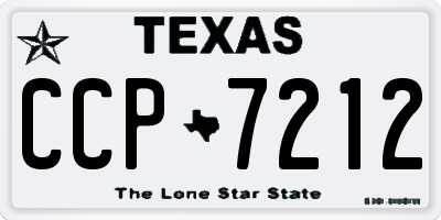 TX license plate CCP7212