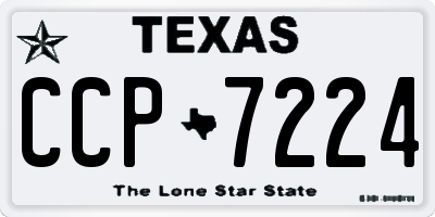 TX license plate CCP7224