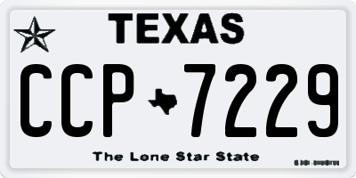 TX license plate CCP7229