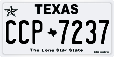 TX license plate CCP7237