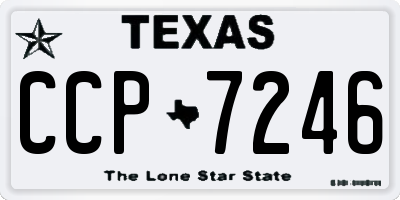 TX license plate CCP7246
