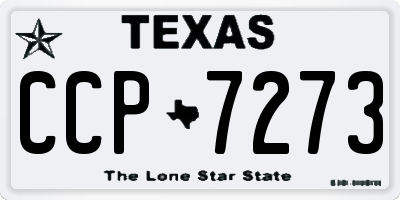 TX license plate CCP7273