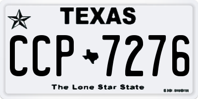 TX license plate CCP7276