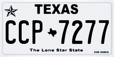 TX license plate CCP7277