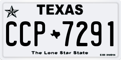 TX license plate CCP7291