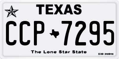 TX license plate CCP7295