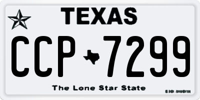 TX license plate CCP7299