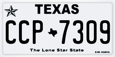 TX license plate CCP7309