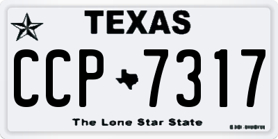 TX license plate CCP7317