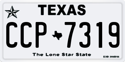 TX license plate CCP7319