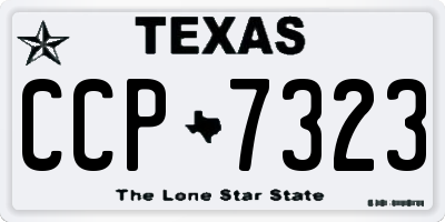 TX license plate CCP7323
