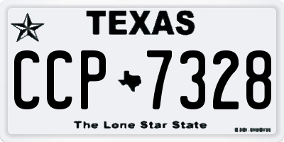 TX license plate CCP7328